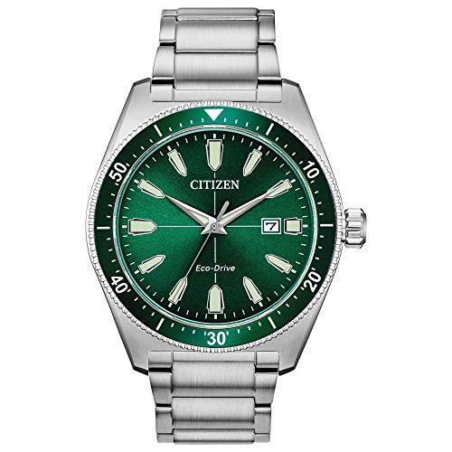 アルギュ　25ピース　グリーン Citizen AW1598-70X Men's Brycen Green Dial Steel Bracelet Watch